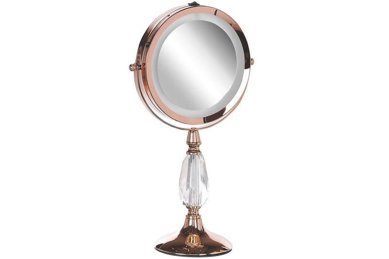 Sminkspegel Beliani Maury Guld GOLD VALUE_MISSING_3 - Boligtilbehør - Spejle - Makeupspejl