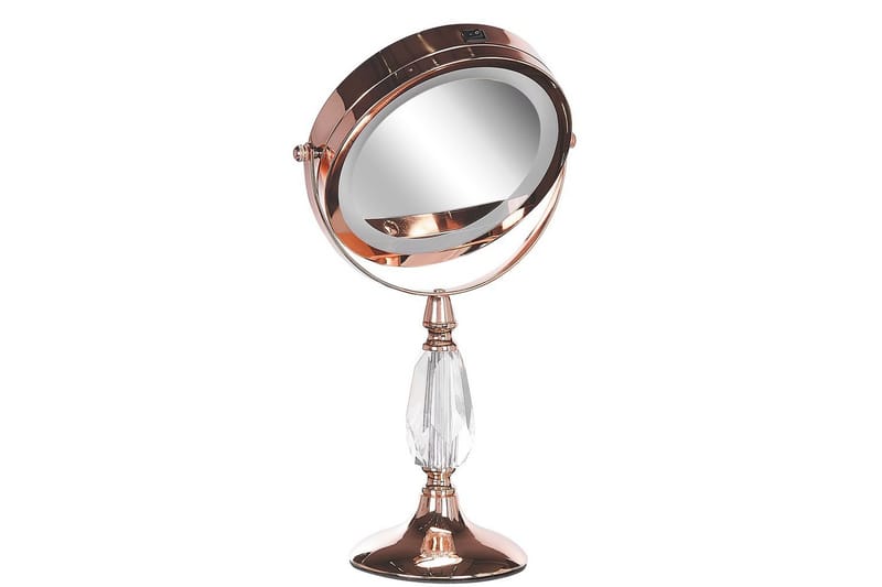 Sminkspegel Beliani Maury Guld GOLD VALUE_MISSING_3 - Boligtilbehør - Spejle - Makeupspejl