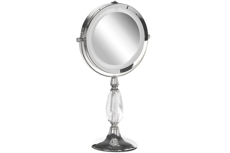 Sminkspegel Beliani Maury Guld Silver VALUE_MISSING_1 - Boligtilbehør - Spejle - Makeupspejl