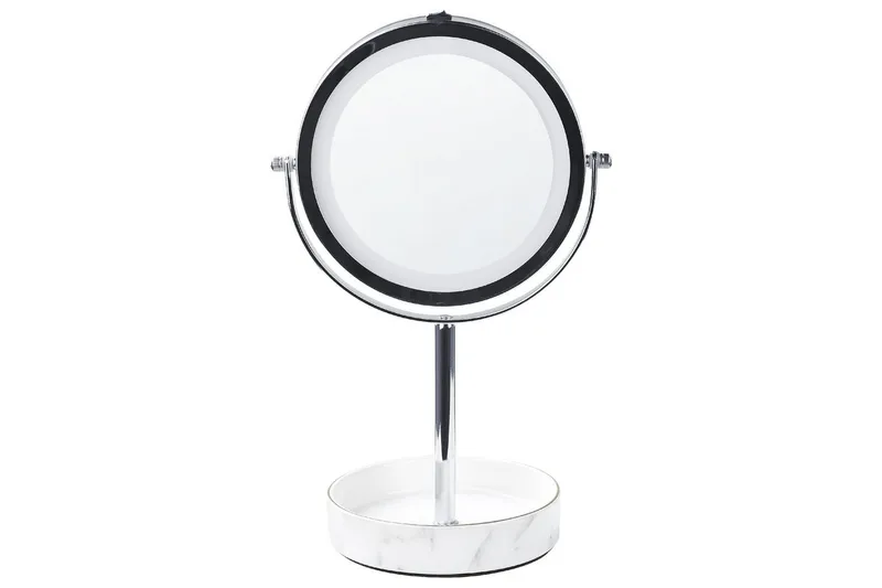 Sminkspegel Beliani Savoie Guld/Svart Silver||White, undefined