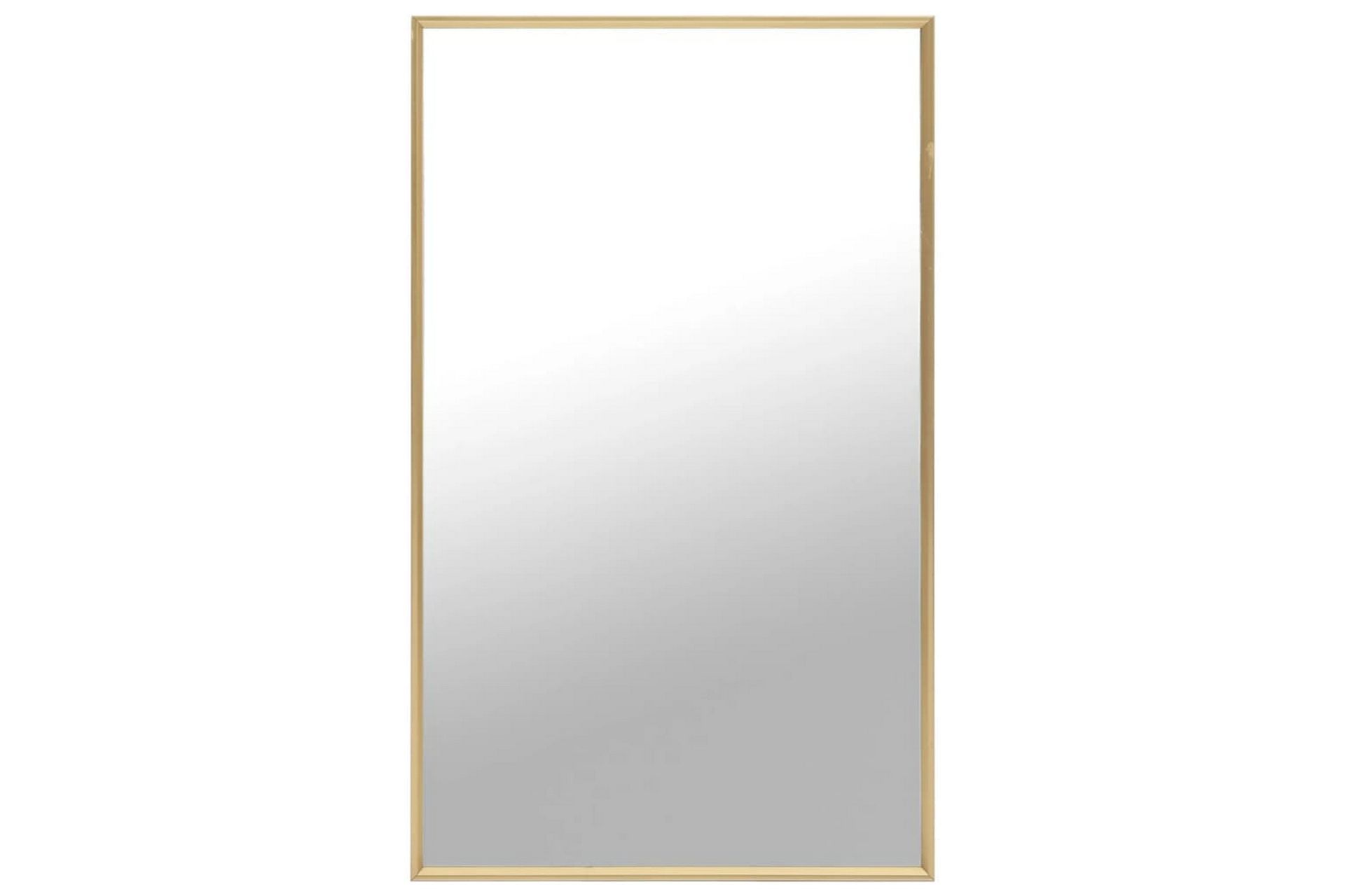 spejl 100x60 cm guldfarvet - Guld - Boligtilbehør - Spejle - Vægspejl
