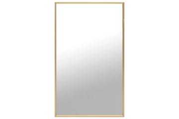 spejl 100x60 cm guldfarvet - Guld - Boligtilbehør - Spejle - Vægspejl