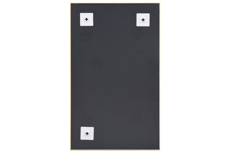spejl 100x60 cm guldfarvet - Guld - Boligtilbehør - Spejle - Vægspejl