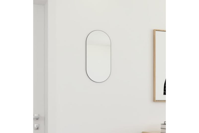 spejl 40x20 cm glas - Hvid - Vægspejl - Entréspejl