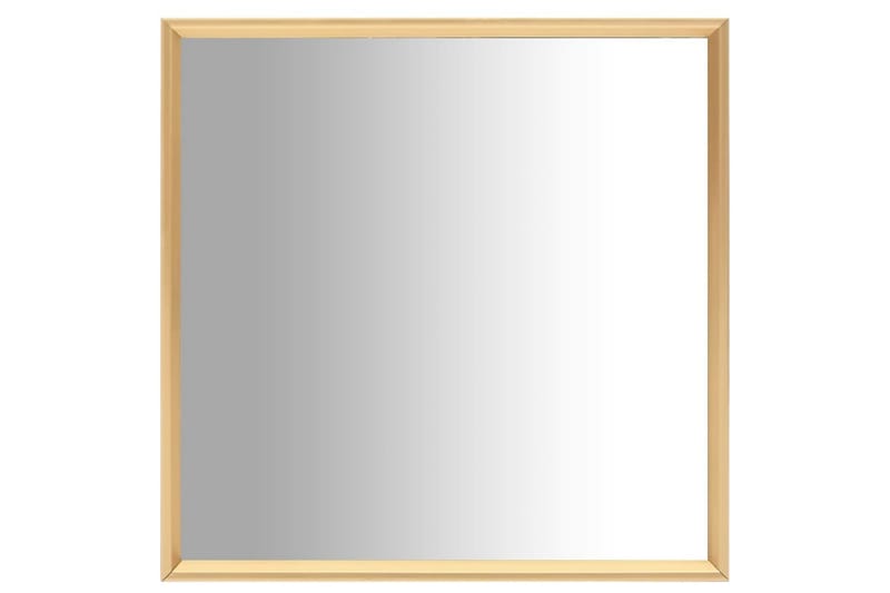 spejl 40x40 cm guldfarvet - Guld - Vægspejl - Entréspejl