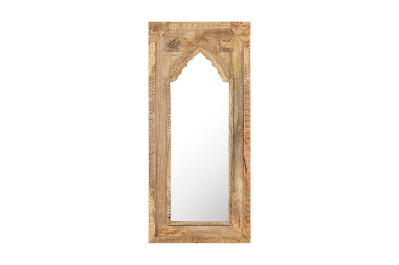 Spejl 50x3x110 cm massivt Mangotræ - Brun - Vægspejl - Entréspejl