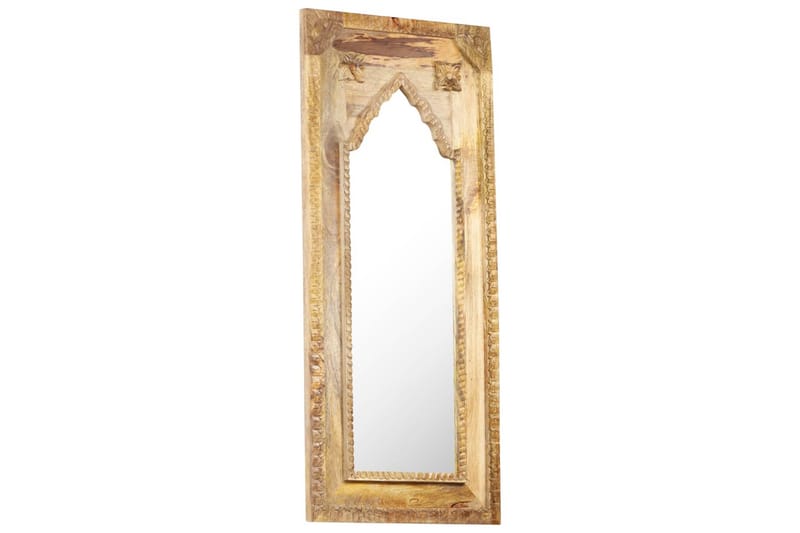 Spejl 50x3x110 cm massivt Mangotræ - Brun - Vægspejl - Entréspejl