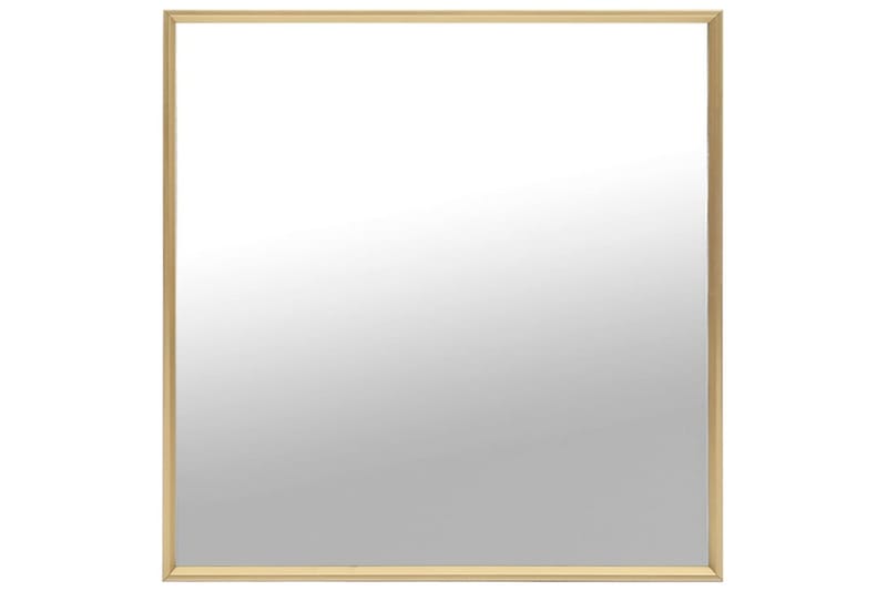 spejl 50x50 cm guldfarvet - Guld - Vægspejl - Entréspejl