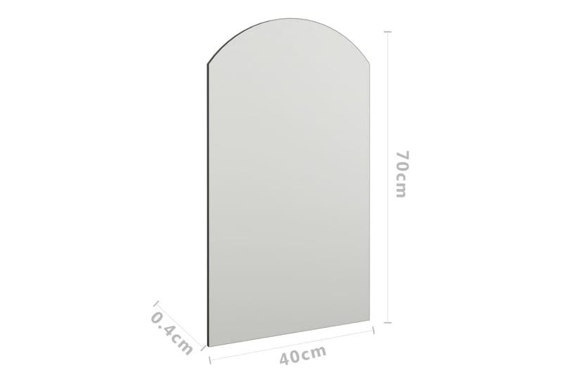 spejl 70x40 cm glas - Hvid - Vægspejl - Entréspejl