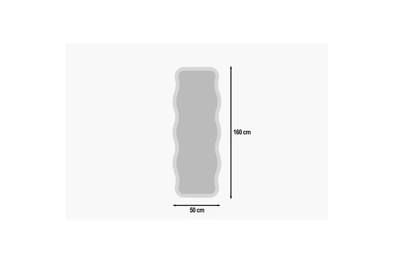 Spejl Aror Hvid - Hvid - Boligtilbehør - Spejle - Vægspejl