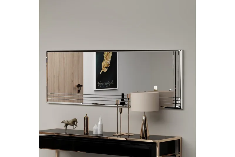 Spejl Casaria Transparent - Hvid - Boligtilbehør - Spejle - Vægspejl