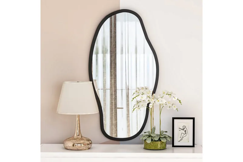 Spejl Couldy Transparent - Ivory - Boligtilbehør - Spejle - Vægspejl