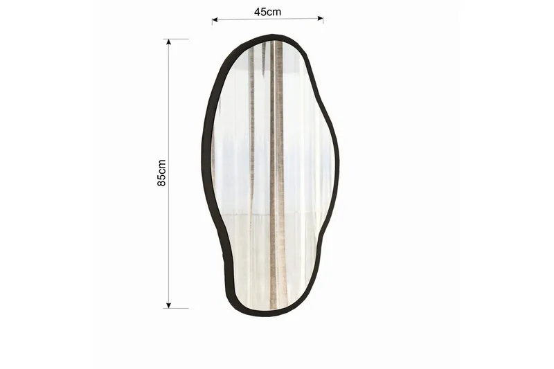 Spejl Couldy Transparent - Ivory - Boligtilbehør - Spejle - Vægspejl