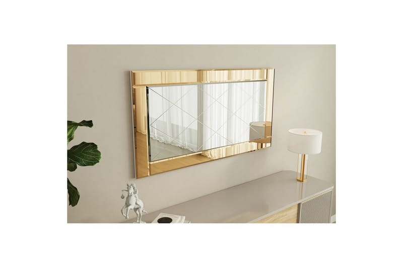 Spejl Elorwich Bronze / Hvid - Bronze / Hvid - Boligtilbehør - Spejle - Vægspejl
