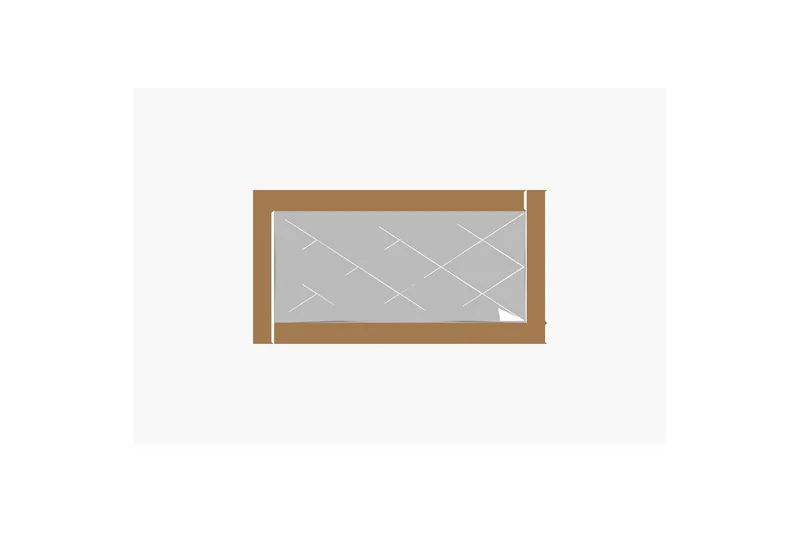 Spejl Elorwich Bronze / Hvid, Bronze / Hvid