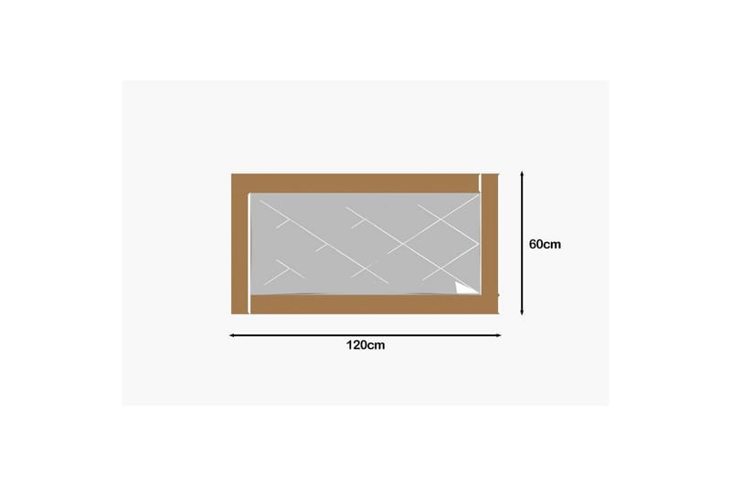 Spejl Elorwich Bronze / Hvid - Bronze / Hvid - Boligtilbehør - Spejle - Vægspejl