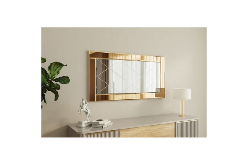 Spejl Elorwich Bronze / Hvid - Bronze / Hvid - Boligtilbehør - Spejle - Vægspejl