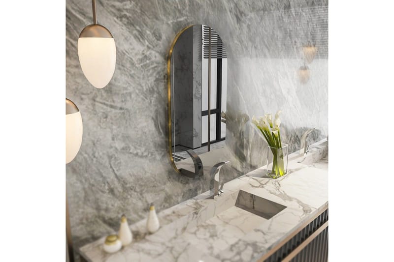 Spejl Erona Mørk Grå / Rany - Mørk Grå / Rany - Boligtilbehør - Spejle - Vægspejl