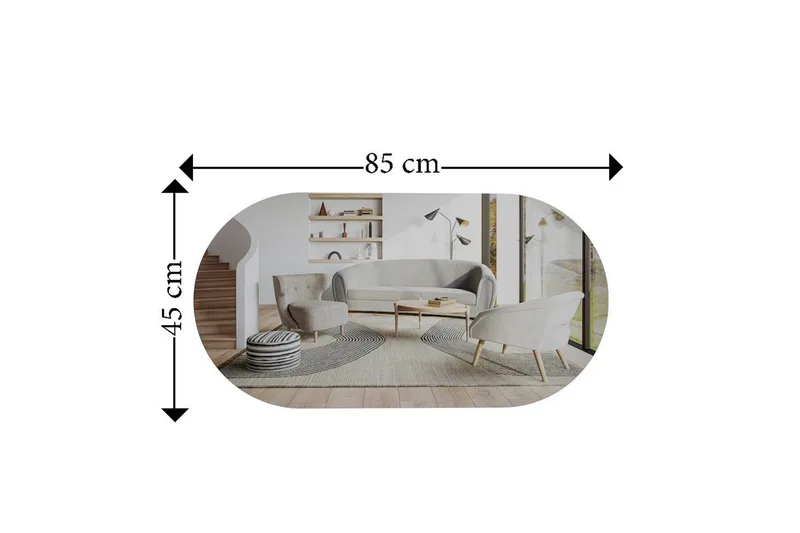 Spejl Erona Transparent / Rany - Transparent / Rany - Boligtilbehør - Spejle - Vægspejl