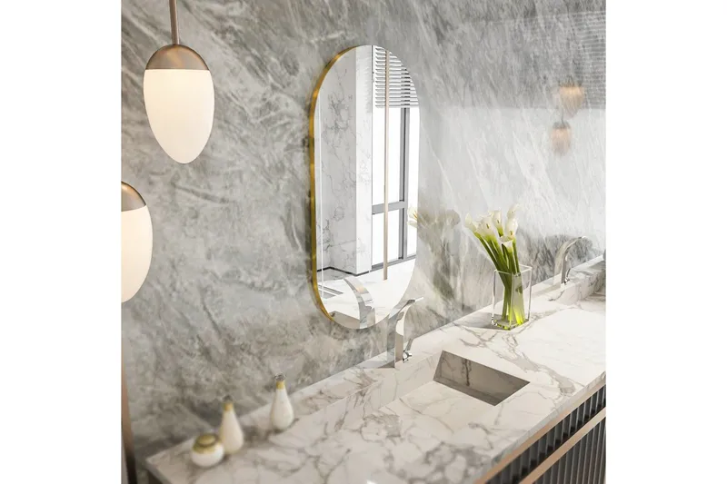 Spejl Erona Transparent / Rany - Transparent / Rany - Boligtilbehør - Spejle - Vægspejl