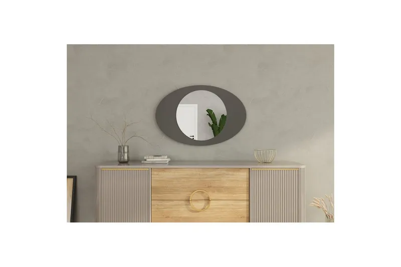 Spejl Masatoshi Antracit - Antracit - Boligtilbehør - Spejle - Vægspejl