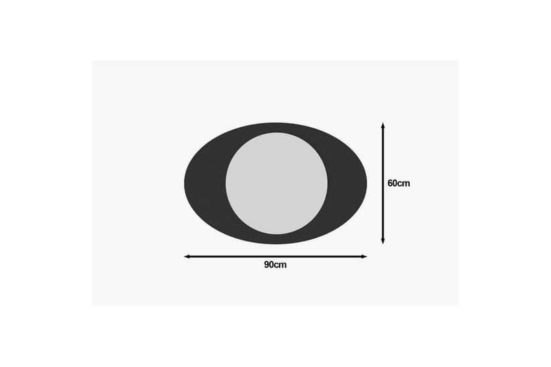 Spejl Masatoshi Sort - Sort - Boligtilbehør - Spejle - Vægspejl