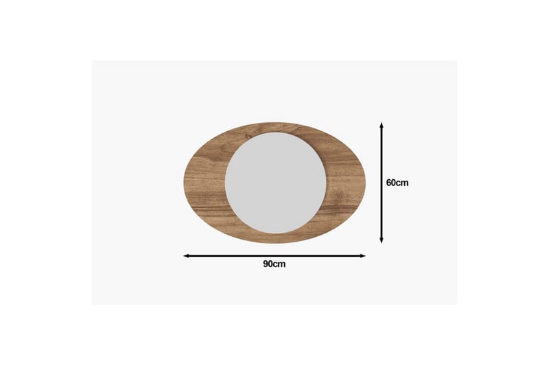 Spejl Masatoshi Valnød - Valnød - Boligtilbehør - Spejle - Vægspejl