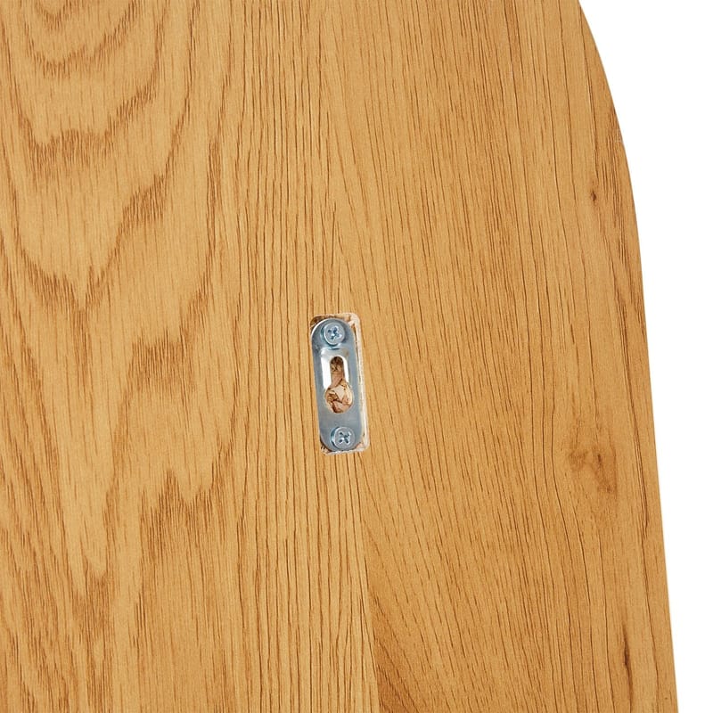 Spejl med hylde HOME4YOU Aalborg 92x15x93 cm eg - brun - Boligtilbehør - Spejle - Vægspejl