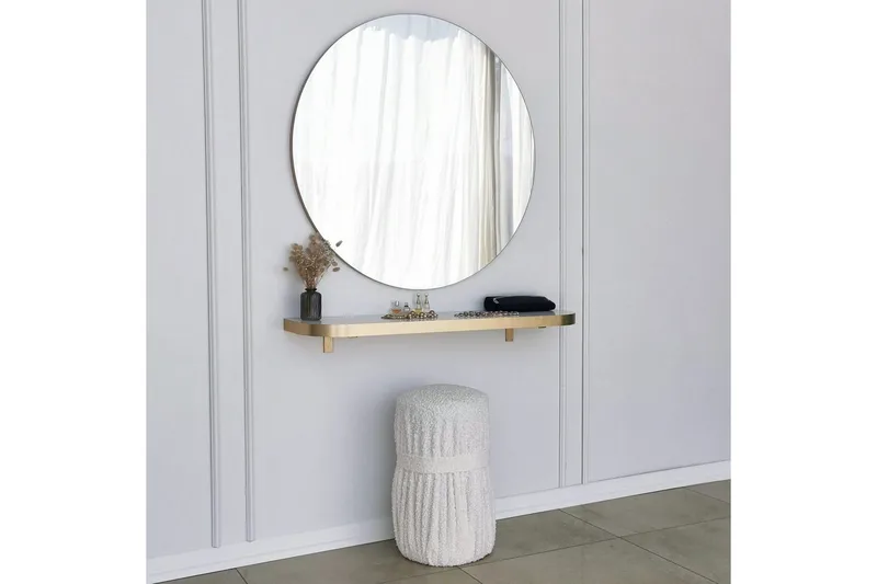 Spejl Rany Rany - Guld - Boligtilbehør - Spejle - Vægspejl