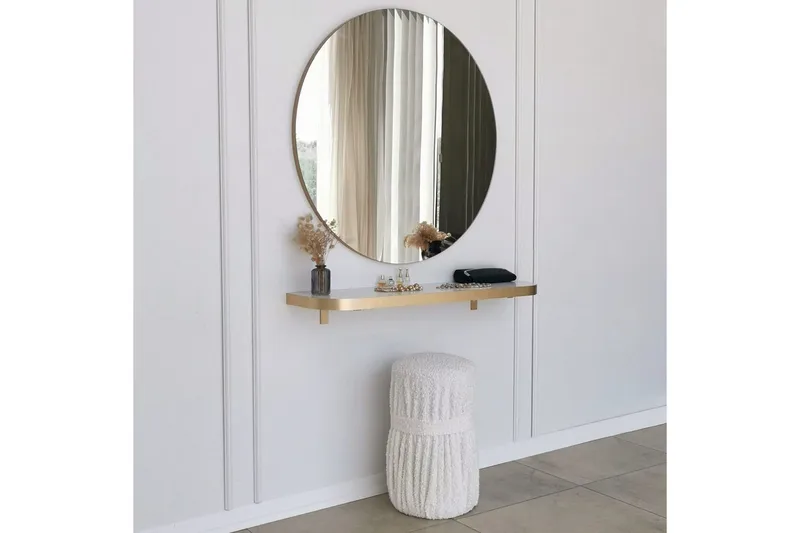 Spejl Rany Rany - Guld - Boligtilbehør - Spejle - Vægspejl