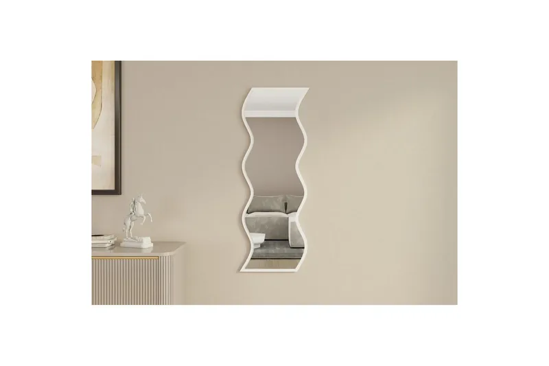 Spejl Safidon Hvid - Hvid - Boligtilbehør - Spejle - Vægspejl