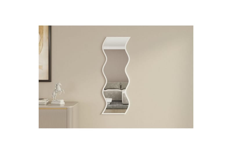 Spejl Safidon Hvid - Hvid - Boligtilbehør - Spejle - Vægspejl