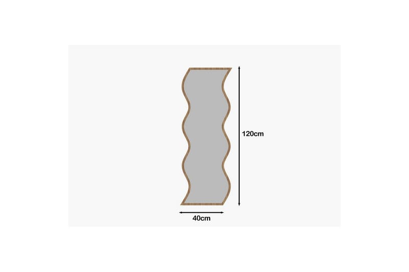 Spejl Safidon Hvid / Natur - Hvid / Natur - Boligtilbehør - Spejle - Vægspejl