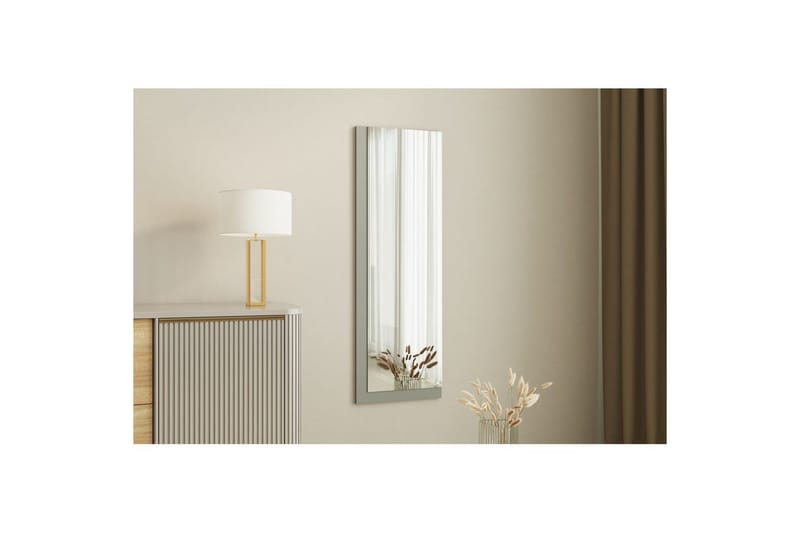 Spejl Sudariya Hvid / Antracit - Hvid / Antracit - Boligtilbehør - Spejle - Vægspejl