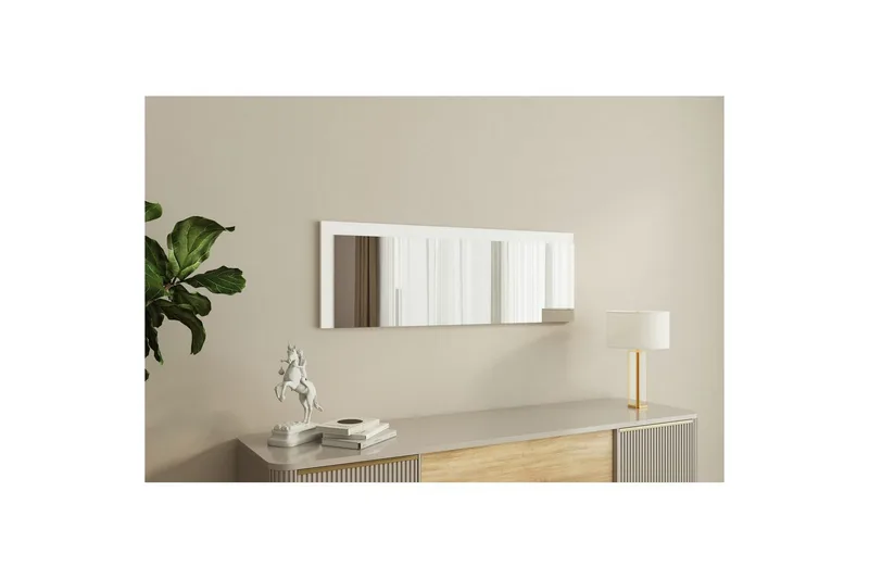 Spejl Sudariya Hvid - Hvid - Boligtilbehør - Spejle - Vægspejl