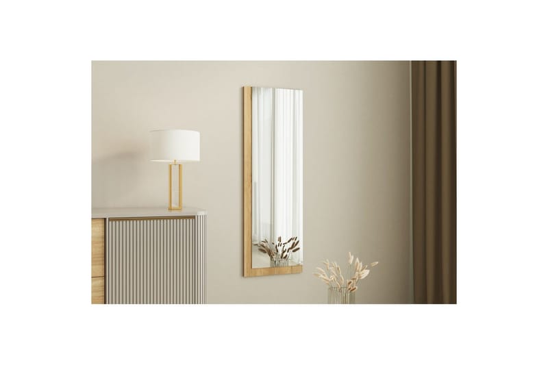 Spejl Sudariya Hvid / Natur - Hvid / Natur - Boligtilbehør - Spejle - Vægspejl