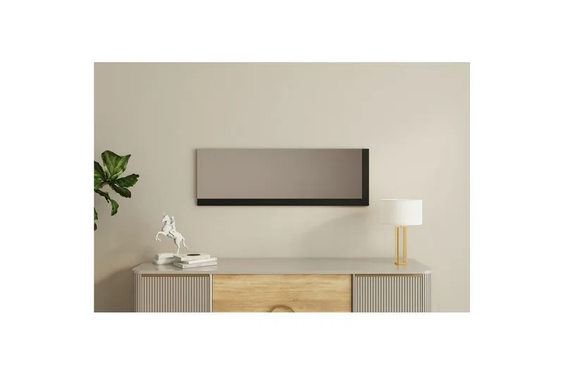 Spejl Sudariya Hvid / Sort - Hvid / Sort - Boligtilbehør - Spejle - Vægspejl