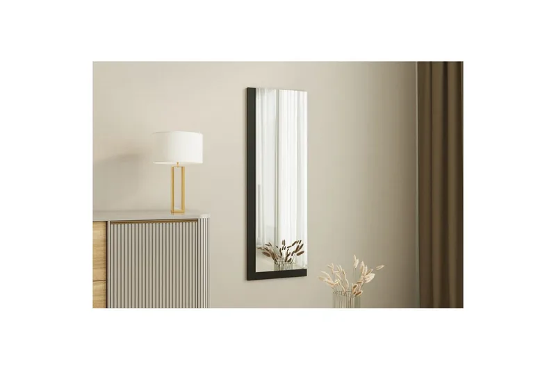 Spejl Sudariya Hvid / Sort - Hvid / Sort - Boligtilbehør - Spejle - Vægspejl