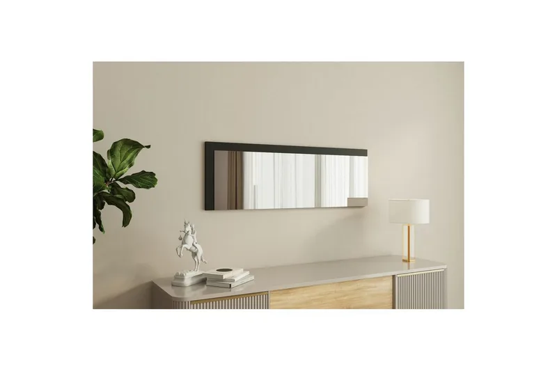 Spejl Sudariya Hvid / Sort - Hvid / Sort - Boligtilbehør - Spejle - Vægspejl