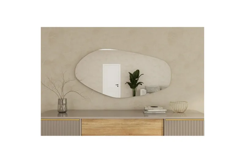 Spejl Ticomanra Black - Sort - Boligtilbehør - Spejle - Vægspejl