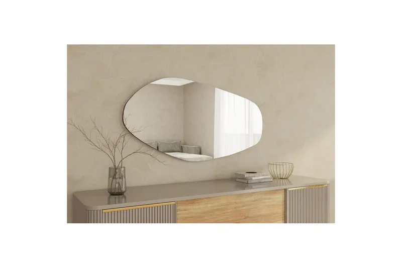 Spejl Ticomanra Black - Sort - Boligtilbehør - Spejle - Vægspejl