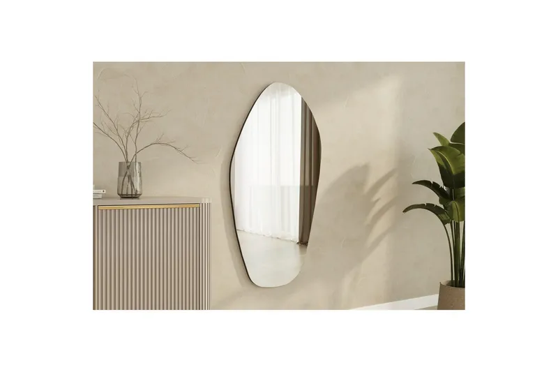 Spejl Ticomanra Black - Sort - Boligtilbehør - Spejle - Vægspejl