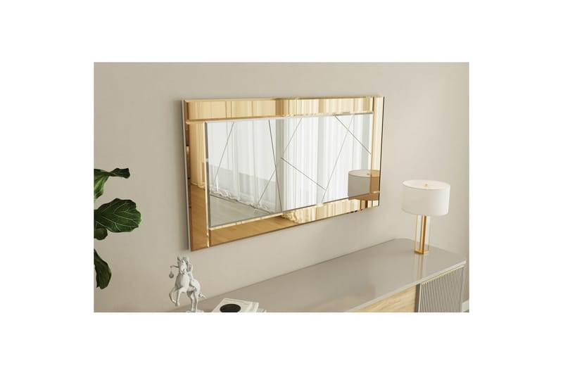 Spejl Virlin Bronze / Hvid - Bronze / Hvid - Boligtilbehør - Spejle - Vægspejl