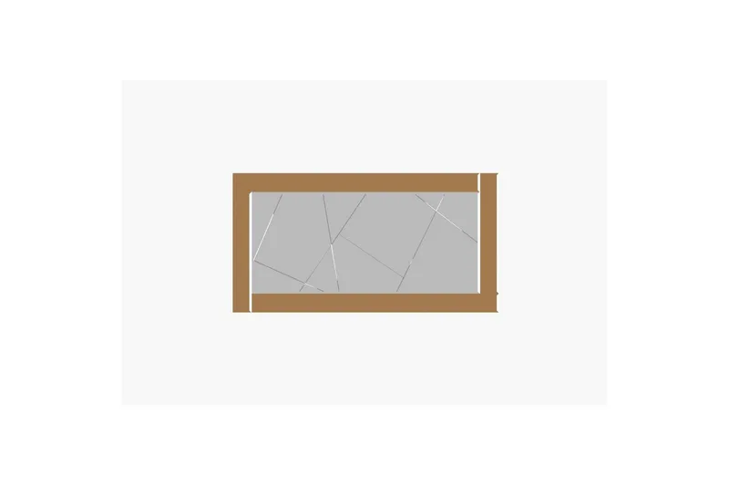 Spejl Virlin Bronze / Hvid, Bronze / Hvid