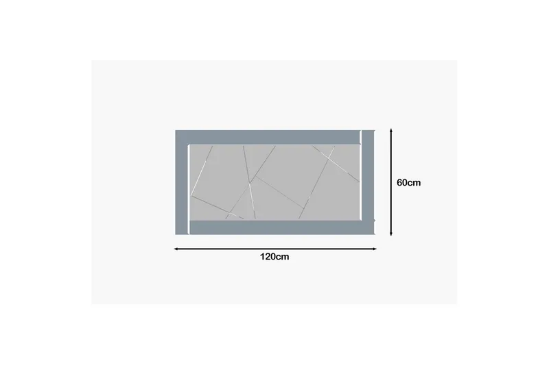 Spejl Virlin Fume / Hvid - Fume / Hvid - Boligtilbehør - Spejle - Vægspejl