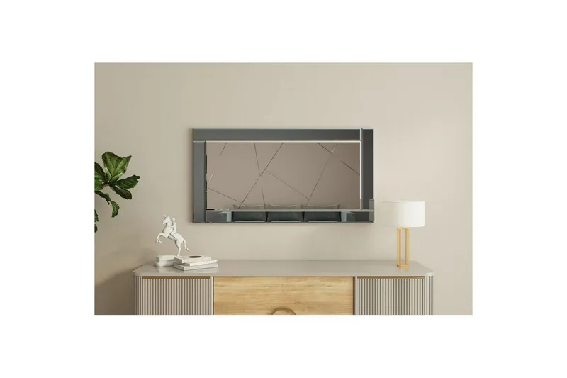 Spejl Virlin Fume / Hvid - Fume / Hvid - Boligtilbehør - Spejle - Vægspejl