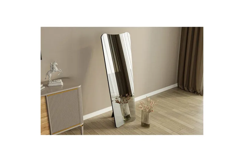 Spejl Vitros sort - Sort - Boligtilbehør - Spejle - Helkropsspejl