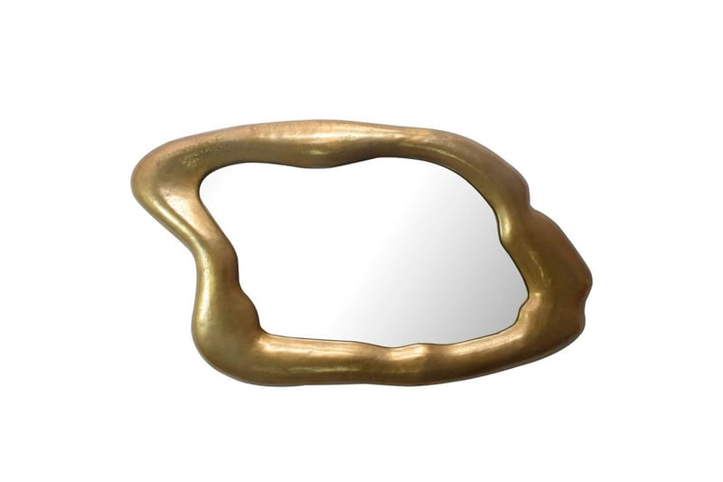 Spejl Wohnling Asymmetrisk metal tyk metalramme oval 100 cm - Boligtilbehør - Spejle - Vægspejl