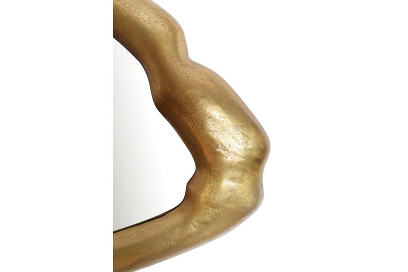 Spejl Wohnling Asymmetrisk metal tyk metalramme oval 100 cm - Boligtilbehør - Spejle - Vægspejl