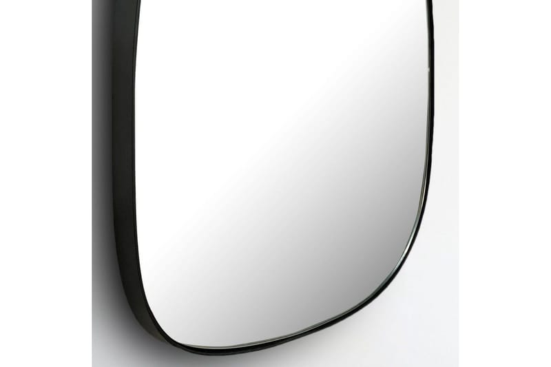 Spejl Wohnling Asymmetrisk metal tyk metalramme oval 60 cm - Boligtilbehør - Spejle - Vægspejl